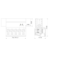 3.5MM pitch with flange free welding butt terminal wiring socket